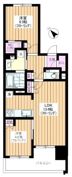 【定借2年・再契約不可】プラウドシティ小竹向原グランドコート 間取り