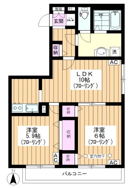 【旭化成ヘーベルメゾン】クレール四葉 間取り