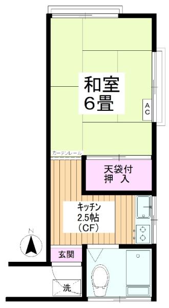 奥沢アパート 間取り