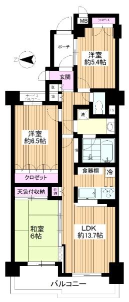 コスモ板橋前野町ヒルズ 間取り